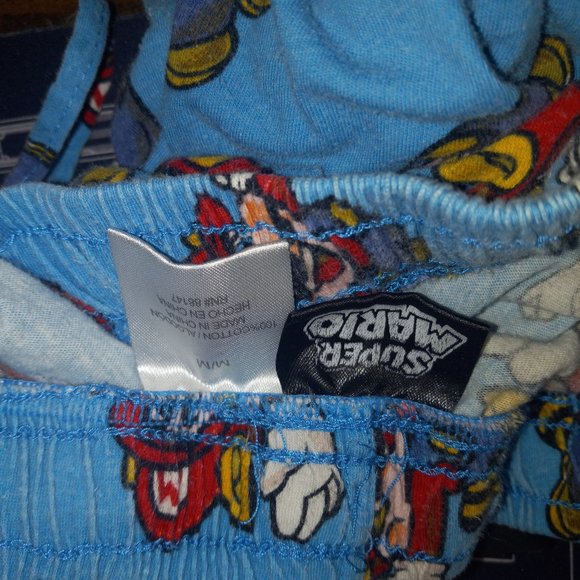 Super Mario Nintendo Boys Medium Lounge Sleep Pants - Picture 2 of 6